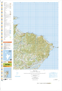 BD45 East Cape Topographic Map by Land Information New Zealand (2009)
