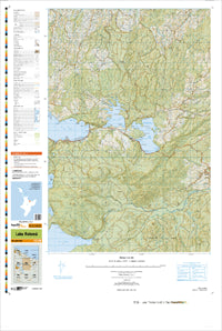 BE38 Lake Rotoma Topographic Map by Land Information New Zealand (2013)
