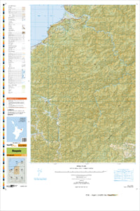 BE42 Houpoto Topographic Map by Land Information New Zealand (2009)
