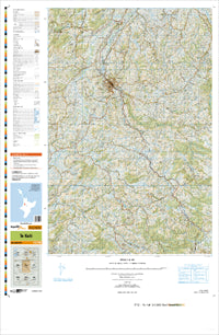 BF33 Te Kuiti Topographic Map by Land Information New Zealand (2009)