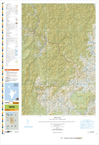 BF41 Oponae Topographic Map by Land Information New Zealand (2009)
