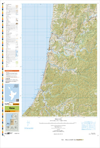 BG31 Mokau Topographic Map by Land Information (2009)