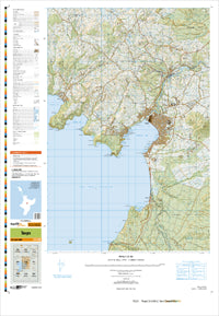 BG36 Taupo Topographic Map by Land Information New Zealand (2012)