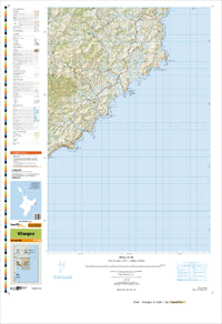 BG44 Whangara Topographic Map by Land Information New Zealand (2011)