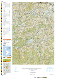 BH33 Retaruke Topographic Map by Land Information New Zealand (2012)