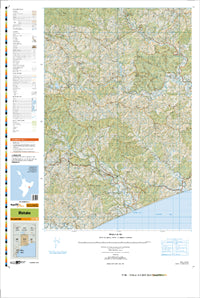 BH40 Mohaka Topographic Map by Land Information New Zealand (2009)