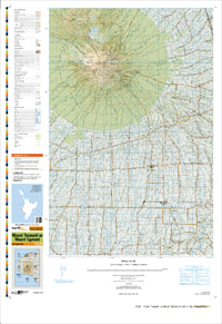 BJ29 Mount Taranaki, Mount Egmont Topographic Map by Land Information New Zealand (2013)