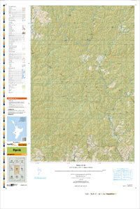 BJ32 Pipiriki Topographic Map by Land Information New Zealand (2013)
