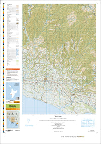 BK31 Waverley Topographic Map by Land Information New Zealand (2012)