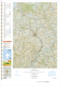 BK35 Taihape Topographic Map by Land Information New Zealand (2013)