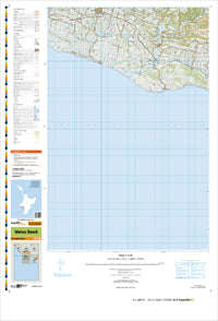 BL31 & BK31 Waiinu Beach Topographic Map by Land Information New Zealand (2012)