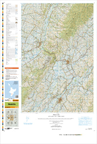 BM35 Woodville Topographic Map by Land Information New Zealand (2009)