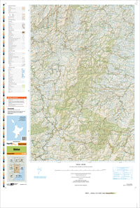 BM37 Weber Topographic Map by Land Information New Zealand (2009)