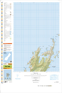 BN28 Port Hardy Topographic Map by Land Information New Zealand (2013)