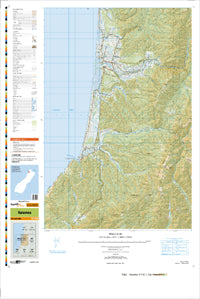 BQ22 Karamea Topographic Map by Land Information New Zealand (2013)