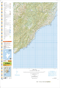 BQ35 Te Wharau Topographic Map by Land Information New Zealand (2012)