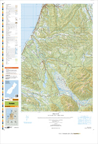 BU19 Kumara Topographic Map by Land Information New Zealand (2013)
