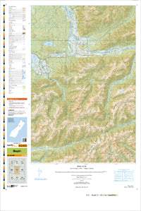 BU21 Haupiri Topographic Map by Land Information New Zealand (2010)