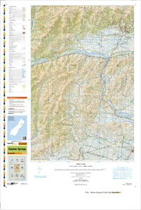 BU24 Hanmer Springs Topographic Map by Land Information New Zealand (2009)