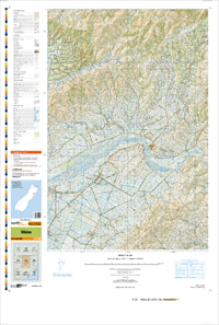 BU25 Waiau Topographic Map by Land Information New Zealand (2009)