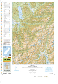 BV19 Lake Kaniere Topographic Map by Land Information New Zealand (2013)