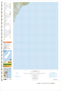BW25 & BW24 Amberley Beach Topographic Map by Land Information New Zealand (2009)