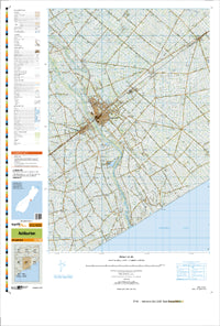 BY21 Ashburton Topographic Map by Land Information New Zealand (2009)