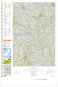 BZ18 Fairlie Topographic Map by Land Information New Zealand (2013)
