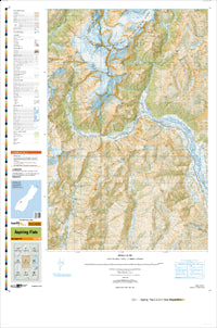CA11 Aspiring Flats Topographic Map by Land Information New Zealand (2013)