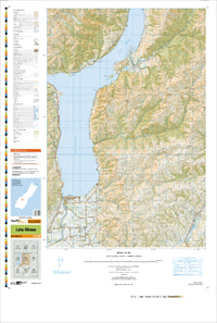CA13 Lake Hawea Topographic Map by Land Information New Zealand (2012)
