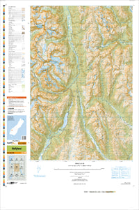 CB09 Hollyford Topographic Map by Land Information New Zealand (2013)