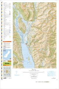 CB10 Glenorchy Topographic Map by Land Information New Zealand (2013)