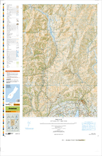 CB11 Arrowtown Topographic Map by Land Information New Zealand (2013)