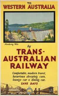 Vintage Travel Poster: Visit Western Australia 2