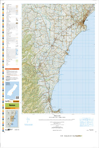 CC18 Oamaru Topographic Map by Land Information New Zealand (2013)
