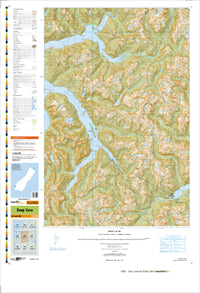 CD06 Deep Cove Topographic Map by Land Information New Zealand (2012)