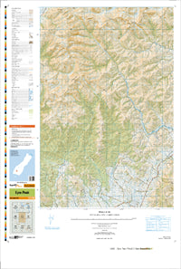 CD10 Eyre Peak Topographic Map by Land Information New Zealand (2013)