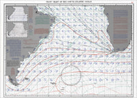 South Atlantic Ocean Pilot Chart for July 1995