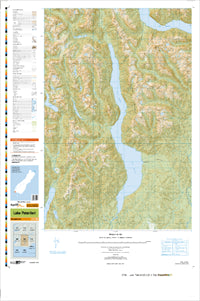 CF06 Lake Poteriteri Topographic Map by Land Information New Zealand (2012)