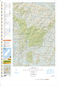 CF11 Hokonui Hills Topographic Map by Land Information New Zealand (2013)