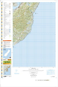 CF16 Taieri Mouth Topographic Map by Land Information New Zealand (2013)