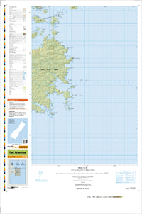CJ10 Port Adventure Topographic Map by Land Information New Zealand (2013)