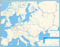 Map of the European Inland Waterways by EuroMapping (2012)