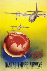 Vintage Travel Poster: Visit Qantas 2