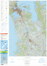 Auckland Topographic Map by Land Information New Zealand (2009)