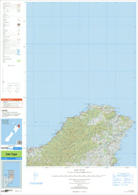 East Cape Topographic Map by Land Information New Zealand (2009)