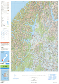 Te Anau Topographic Map by Land Information New Zealand (2009)