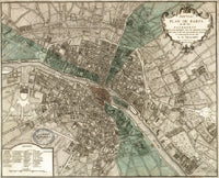 1740 Paris Historical Map