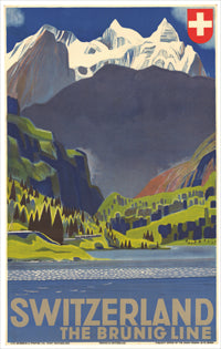 Vintage Travel Poster: Visit Switzerland 2
