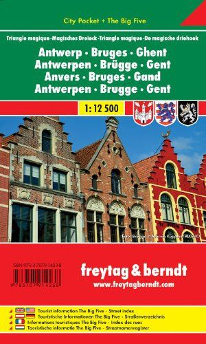 Antwerp, Bruges & Ghent Road Map (1st Edition) by Freytag & Berndt (2013)